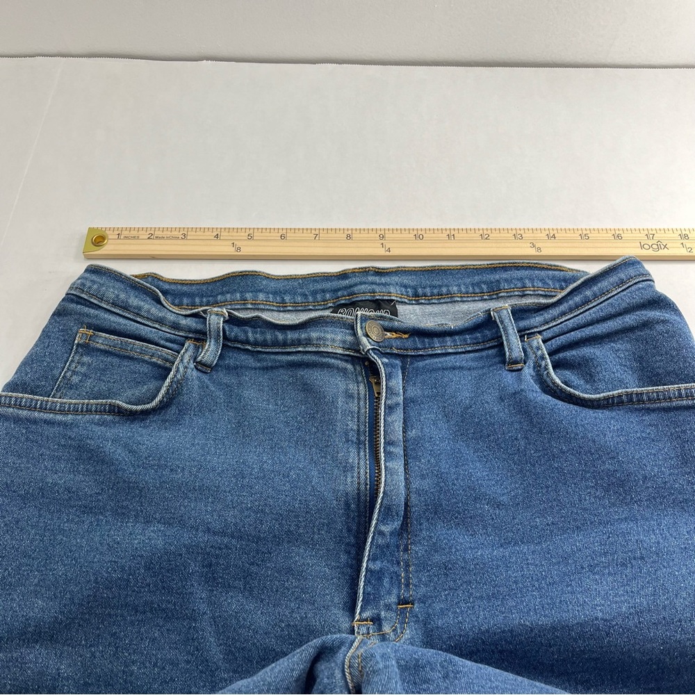 ✨ Vintage Bonjour Denim Capri Pants ✨ - Picture 6 of 13